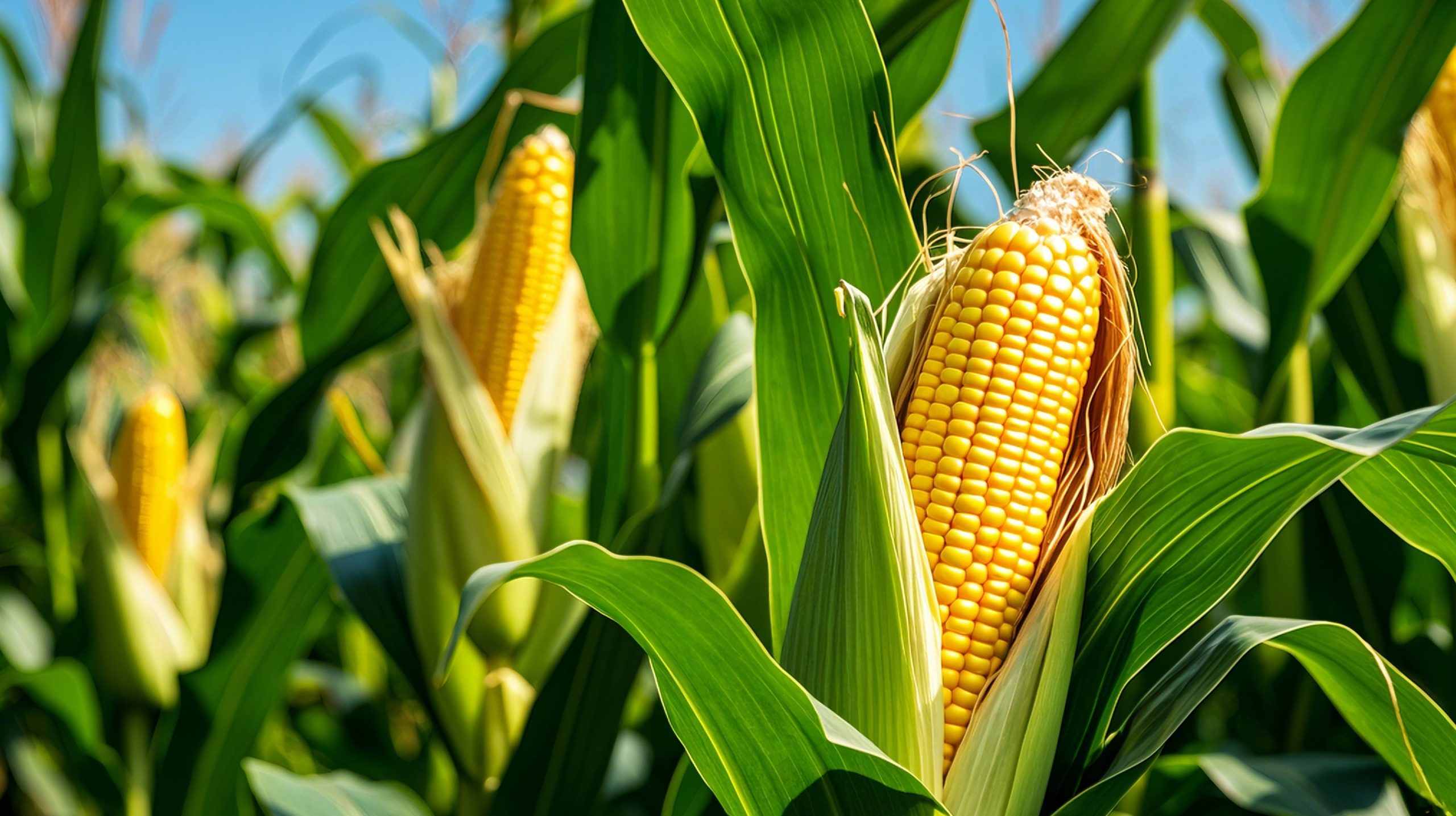 Corn,Cobs,In,Corn,Farming,Fields,During,The,Harvest,Season Starches and derivatives